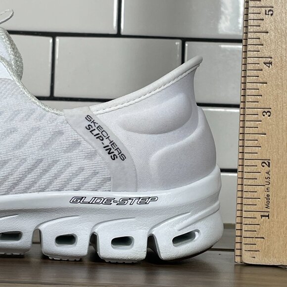Skechers Slip-Ins Glide Step Tranquility Shoes Womens Size 8.5 White Sneakers - Picture 11 of 15